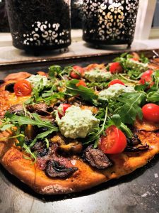 Pizza på pizzastål