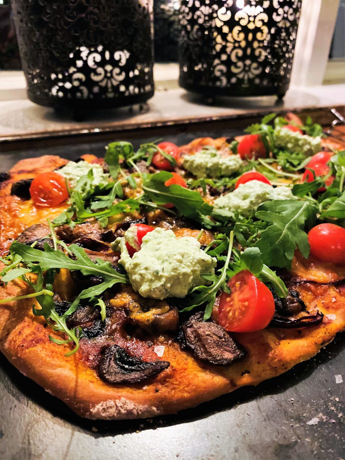 Pizza på pizzastål